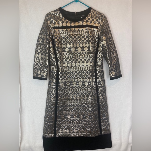 Weekend Max Mara Dress Size 6 Geometric Designer READ - Picture 1 of 7